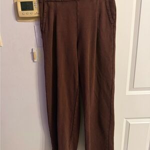 Aerie Rich Brown Relaxed Pants